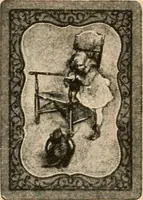 An illustration from Congress playing cards in miniature. (1903)