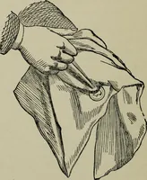 An illustration from Conjuring tricks with coins, watches, rings and handkerchiefs; from "Modern magic" (1900)
