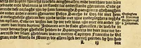An illustration from Conqueste van Indien. : De wonderlijcke ende warachtighe historie vant coninckrijck van Peru, gheleghen in Indien, inde welcke verhaelt wordt de gelegentheydt, costuymen, manieren van leuen, ouervloedicheyt des gouts ende siluers, ende voorts alle de sonderlingste dinghen vanden seluen lande. Insgelijcks vanden steden, plaetsen ende inwoonders desselfs coninckrijcx, daer beneue[n] hoet gevonden ende eerst by de keyserlijcke mayesteyt hoochloflijcker memorien gheconquesteert ende vercreghen is, met alle de oorlogen ende strijden die ghebuert [sic] zijn, soo teghens d'Indianen als oock om tgoevernement d'een teghens den anderen (1596)