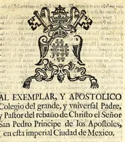 Picture 2 of 10 from Consistencia de el jubileo maximo de el ano [sic] santo, y de la suspension de indulgencias dentro de el. : Respuesta a las proposiciones de vn anonymo, que se dedica al exemplar, y apostolico colegio del gran padre, y principe de la iglesia vniversal el señor S. Pedro. (1700), leaf 9