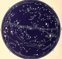 Picture 12 of 41 from The constellations and how to find them; 13 maps, showing the position of the constellations in the sky during each month of any year. A popular and simple guide to a knowledge of the starry heavens, with introduction, general explanations, and a separate description of each map (1887), leaf 25