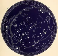 Picture 32 of 41 from The constellations and how to find them; 13 maps, showing the position of the constellations in the sky during each month of any year. A popular and simple guide to a knowledge of the starry heavens, with introduction, general explanations, and a separate description of each map (1887), leaf 46