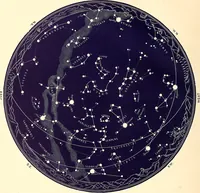 Picture 33 of 41 from The constellations and how to find them; 13 maps, showing the position of the constellations in the sky during each month of any year. A popular and simple guide to a knowledge of the starry heavens, with introduction, general explanations, and a separate description of each map (1887), leaf 49