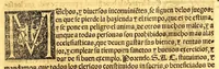 An illustration from Constituciones del arçobispado y prouincia de la muy ynsigne y muy leal ciudad de Tenuxtitla[n] Mexico de la nueua España (1556)