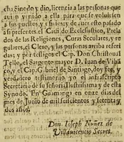 An illustration from Constituciones synodales (1677)