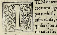 An illustration from Constitvicōes do arcebispado de Lisboa : assi as antigas como as extrauagantes primeyras & segundas (1588)