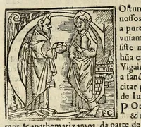 An illustration from Constitvicōes do arcebispado de Lisboa : assi as antigas como as extrauagantes primeyras & segundas (1588)