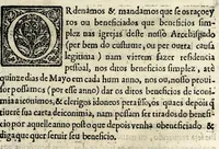 Picture 10 of 20 from Constitvicōes do arcebispado de Lisboa : assi as antigas como as extrauagantes primeyras & segundas (1588), leaf 77