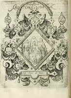 An illustration from Const-thoonende juweel, by de loflijcke stadt Haerlem, ten versoecke van Trou moet blijcken, in't licht gebracht : waer inne duydelick verclaert ende verthoont wordt alles wat den mensche mach wecken om den armen te troosten, ende zijnen naesten by te staen : in tvvaelf spelen van sinne, soo veel intreden, refereynen ende liedekens ghestelt in redenrijck naer de volgende voorgegevene caerte van 'tSpeel-korenken (1607)