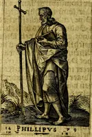 An illustration from Const-toonneel, inhoudende de beschrijvinghe ende XL. heerlijcke afbeeldindinghen onses Heeren Jesu Christi, met sijne apostelen, ende evangelisten, midtsgaders de hooft-deuchden ende ondeuchden. Ende ten laetsten de seven planeten. In coper gesneden door Johannis Wierix. De beschrijvinge is vergadert wt de H. Schrift ende soander soermaerde autheuren tot stichtinghe ende soermakinghe aller menschen, door N.D.C (1609)