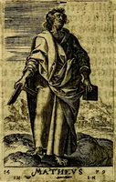 An illustration from Const-toonneel, inhoudende de beschrijvinghe ende XL. heerlijcke afbeeldindinghen onses Heeren Jesu Christi, met sijne apostelen, ende evangelisten, midtsgaders de hooft-deuchden ende ondeuchden. Ende ten laetsten de seven planeten. In coper gesneden door Johannis Wierix. De beschrijvinge is vergadert wt de H. Schrift ende soander soermaerde autheuren tot stichtinghe ende soermakinghe aller menschen, door N.D.C (1609)