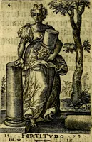 Picture 30 of 48 from Const-toonneel, inhoudende de beschrijvinghe ende XL. heerlijcke afbeeldindinghen onses Heeren Jesu Christi, met sijne apostelen, ende evangelisten, midtsgaders de hooft-deuchden ende ondeuchden. Ende ten laetsten de seven planeten. In coper gesneden door Johannis Wierix. De beschrijvinge is vergadert wt de H. Schrift ende soander soermaerde autheuren tot stichtinghe ende soermakinghe aller menschen, door N.D.C (1609), leaf 67