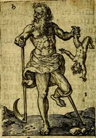 An illustration from Const-toonneel, inhoudende de beschrijvinghe ende XL. heerlijcke afbeeldindinghen onses Heeren Jesu Christi, met sijne apostelen, ende evangelisten, midtsgaders de hooft-deuchden ende ondeuchden. Ende ten laetsten de seven planeten. In coper gesneden door Johannis Wierix. De beschrijvinge is vergadert wt de H. Schrift ende soander soermaerde autheuren tot stichtinghe ende soermakinghe aller menschen, door N.D.C (1609)