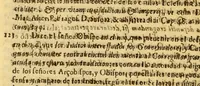 An illustration from Consulta, y parecer del señor don Pedro Frasso, oydor de esta Real Audiencia de los Reyes, y assessor general del govierno. : Al Excmo. senor don Melchor de Nauarra y Rocafull, del Consejo de Estado de su Magestad, virrey, y capitan general del Peru, Tierra firme y Chile. Sobre las dudas que se han movido en la inteligencia del despacho para remediar el excesso, con que los curas, y dotrineros cobran de los indios, derechos prohibidos por concilios, sinodales, y cedulas reales (1684)
