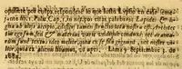 An illustration from Consulta, y parecer del señor don Pedro Frasso, oydor de esta Real Audiencia de los Reyes, y assessor general del govierno. : Al Excmo. senor don Melchor de Nauarra y Rocafull, del Consejo de Estado de su Magestad, virrey, y capitan general del Peru, Tierra firme y Chile. Sobre las dudas que se han movido en la inteligencia del despacho para remediar el excesso, con que los curas, y dotrineros cobran de los indios, derechos prohibidos por concilios, sinodales, y cedulas reales (1684)