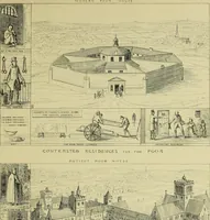 Picture 6 of 27 from Contrasts : or a parallel between the noble edifices of the middle ages, and corresponding buildings of the present day; shewing the present decay of taste. Accompanied by appropriate text (1898), leaf 116
