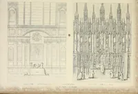 An illustration from Contrasts ; or, A parallel between the noble edifices of the middle ages, and corresponding buildings of the present day, shewing the present decay of taste ; accompanied by appropriate text (1841)