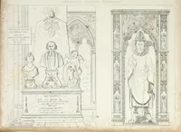 An illustration from Contrasts ; or, A parallel between the noble edifices of the middle ages, and corresponding buildings of the present day, shewing the present decay of taste ; accompanied by appropriate text (1841)
