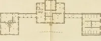 An illustration from Convenient and ornamental architecture, consisting of original designs, for plans, elevations and sections, beginning with the farm house, and regularly ascending to the most grand and magnificent villa : calculated both for town and country, and to suit all persons in every station of life : engraved on seventy copper plates : with reference and explanation in the letter press, of the use of every room in each separate building, and the dimensions accurately figured on the plans, with exact scales for measurement (1797)