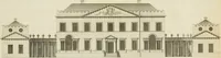 An illustration from Convenient and ornamental architecture, consisting of original designs, for plans, elevations and sections, beginning with the farm house, and regularly ascending to the most grand and magnificent villa : calculated both for town and country, and to suit all persons in every station of life : engraved on seventy copper plates : with reference and explanation in the letter press, of the use of every room in each separate building, and the dimensions accurately figured on the plans, with exact scales for measurement (1797)