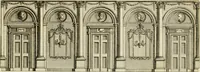 An illustration from Convenient and ornamental architecture, consisting of original designs, for plans, elevations and sections, beginning with the farm house, and regularly ascending to the most grand and magnificent villa : calculated both for town and country, and to suit all persons in every station of life : engraved on seventy copper plates : with reference and explanation in the letter press, of the use of every room in each separate building, and the dimensions accurately figured on the plans, with exact scales for measurement (1797)