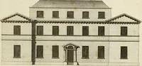 Picture 39 of 117 from Convenient and ornamental architecture, consisting of original designs, for plans, elevations and sections, beginning with the farm house, and regularly ascending to the most grand and magnificent villa : calculated both for town and country, and to suit all persons in every station of life : engraved on seventy copper plates : with reference and explanation in the letter press, of the use of every room in each separate building, and the dimensions accurately figured on the plans, with exact scales for measurement (1797), leaf 72