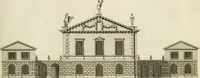 An illustration from Convenient and ornamental architecture, consisting of original designs, for plans, elevations and sections, beginning with the farm house, and regularly ascending to the most grand and magnificent villa : calculated both for town and country, and to suit all persons in every station of life : engraved on seventy copper plates : with reference and explanation in the letter press, of the use of every room in each separate building, and the dimensions accurately figured on the plans, with exact scales for measurement (1797)