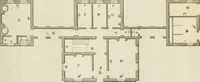 An illustration from Convenient and ornamental architecture, consisting of original designs, for plans, elevations and sections, beginning with the farm house, and regularly ascending to the most grand and magnificent villa : calculated both for town and country, and to suit all persons in every station of life : engraved on seventy copper plates : with reference and explanation in the letter press, of the use of every room in each separate building, and the dimensions accurately figured on the plans, with exact scales for measurement (1797)