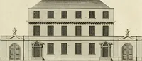 An illustration from Convenient and ornamental architecture, consisting of original designs, for plans, elevations and sections, beginning with the farm house, and regularly ascending to the most grand and magnificent villa : calculated both for town and country, and to suit all persons in every station of life : engraved on seventy copper plates : with reference and explanation in the letter press, of the use of every room in each separate building, and the dimensions accurately figured on the plans, with exact scales for measurement (1797)