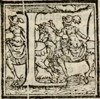 An illustration from Copiosissima parafrase di M. Alessandro Piccolomini, nel primo libro della Retorica d'Aristotele : con la tavola de i capi in quella contenuti, dalli argumenti de i quali potrà il lettore ageuolmente conoscere quanto utile, & necessaria lettione se gli appresenti (1565)