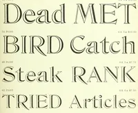 Picture 1 of 8 from Copper alloy type book, comprising newspaper, book, and display types, borders and ornaments : also brass rules, dashes, etc (1901), leaf 237