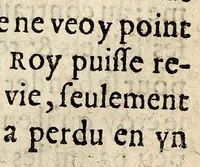 An illustration from Coppie des Memoires secrets en forme de Missiue : enuoyees de Bloys par vn Polytique mal-asseuré à vn sien amy aussi Polytique de ceste ville de Paris. Auec la responce laquelle a esté descouuerte sur vn Lacquais sortant de ceste ville, lequel a donné l'addresse dudict Polytique, au logis duquel ledicts Memoires ont esté trouuez. Comme sõmairement & au vray l'Estat auquel presentement sont les affaires du Roy, & de l'vnyon Catholique & Generalle de France. (1589)