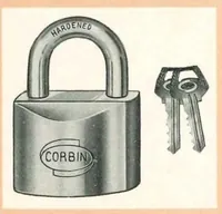 An illustration from Corbin Cabinet Locks 1964 (1964)