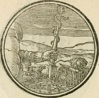 An illustration from Cornelii Giselberti Plempii Amsterodamum monogrammon (1616)