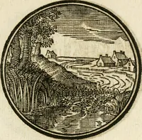 An illustration from Cornelii Giselberti Plempii Amsterodamum monogrammon (1616)