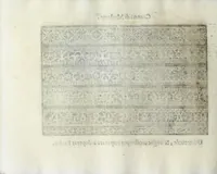 An illustration from Corona delle nobili et virtvose donne : libro primo [-qvarto] : nel quale si dimostra in varij dissegni; tutte le sorti di mostre di punti tagliati, punti in aria, punti a reticello, e d'ogni altra sorte, cosi per freggi, come per merli, & rosette, che con l'aco si vsano hoggidi per tutta l'Europa : et molte delle quali mostre posono seruire ancora per opere à mazzete : con le dechiarationi a le mostre a' lavouri (1625)