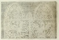 An illustration from Corona delle nobili et virtvose donne : libro primo [-qvarto] : nel quale si dimostra in varij dissegni; tutte le sorti di mostre di punti tagliati, punti in aria, punti a reticello, e d'ogni altra sorte, cosi per freggi, come per merli, & rosette, che con l'aco si vsano hoggidi per tutta l'Europa : et molte delle quali mostre posono seruire ancora per opere à mazzete : con le dechiarationi a le mostre a' lavouri (1625)