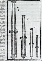 Picture 6 of 36 from Corona e palma militare di artiglieria et fortificationi : nellaquale si tratta dell'inuentione di essa, e dell'operare nelle fattioni da terra e mare, fuochi artificiati da giuoco e guerra, & d'vn nuouo instrumento per misurare distanze : con vn trattato della fortificatione moderna, e delli errori scoperti nelle fortezze antiche : tutto à proposito per detto essercitio dell'artiglieria, con dissegni apparenti & intelligibili (1647), leaf 27