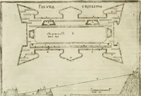 An illustration from Corona imperiale dell' architettura militare (1618)