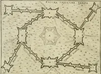 An illustration from Corona imperiale dell' architettura militare (1618)