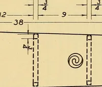 An illustration from Correlated courses in woodwork and mechanical drawing (1912)