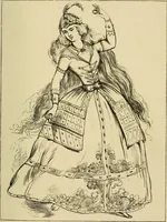An illustration from The corset and the crinoline : a book of modes and costumes from remote periods to the present time (1868)