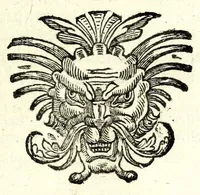 An illustration from Coryats crudities : hastily gobled up in five moneths travells in France, Savoy, Italy, Rhetia commonly called the Grisons country, Helvetia aliàs Switzerland, some parts of high Germany, and the Netherlands : newly digested in the hungry aire of Odcombe in the county of Somerset, & now dispersed to the nourishment of the travelling members of this kingdome ... : now distilled into English spirit through the Odcombian Limbecke; this precedeth the crudities; another also composed by the author of the former, in praise of travell of Germanie in particular, sublimed and brought over the helme in the stillitorie of the said travelling Thomas, this about the center or navell of the crudities : then in the posterne of them looke, and thou shalt find the posthume poems of the authors father .. (1611)