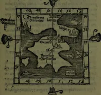 An illustration from Cosmographiae introductio cum quibusdam geometriae ac astronomiae principiis ad eam rem necessariis (1541)