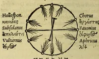 An illustration from Cosmographiae introductio : cum quibusdam gæometriæ [sic] ac astronomiæ principijs ad eam rem necessarijs (1533)