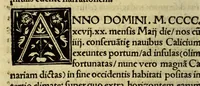 An illustration from Cosmographiae introductio, : cum quibusdam geometriae ac astronomiae principiis ad eam rem necessariis. Insuper Quattuor Americi Vespucij nauigationes. : Vniuersalis cosmographiæ descriptio tam in solido [quam] plano, eis etiam insertis quæ Ptholom[a]eo ignota a nuperis reperta sunt (1507)