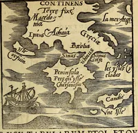 An illustration from Cosmographia Petri Apiani, (1574)