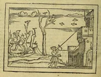 An illustration from Cosmographie, oft Beschrijuinghe der gheheelder werelt van Petrus Apianus, derdewerf ghecorrigeert van Gemma Frisio ... Metten zeecompasse ende anderen boecxkens byden selve[n] Gemma daer toegedaen (1561)
