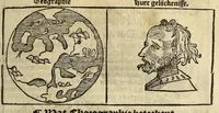 Picture 2 of 32 from Cosmographie, oft Beschrijuinghe der geheelder werelt van Petrus Apianus. derdwerf nu ghecorrigeert van Gemma Frisio ... Metten zeecompasse ende anderen boecxkens byden selve[n] Gemma daer toegedaen (1553), leaf 13