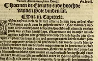 Picture 24 of 32 from Cosmographie, oft Beschrijuinghe der geheelder werelt van Petrus Apianus. derdwerf nu ghecorrigeert van Gemma Frisio ... Metten zeecompasse ende anderen boecxkens byden selve[n] Gemma daer toegedaen (1553), leaf 143